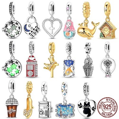 MULA European 925 Sterling Silver DIY Charm Multiple Styles fit Women Bracelet