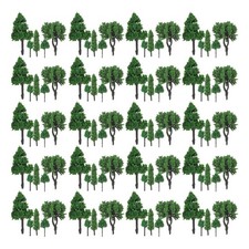 85 Pcs Miniature Mixed Model Trees Plastic Landscape Accessories for Dioramas