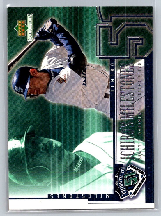 2001 Upper Deck Collectibles Ichiro Tribute to 51 #I24 Ichiro Suzuki Rookie Card