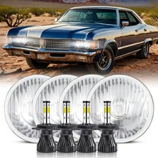 Fit Chevy Impala Bel Air 1962-1975 5.75inch 5-34 Led Headlights Hilo Beam Fit Chevy Impala Bel Air 1962-1975 5.75inch 5-34 Led Headlights Hilo Beam