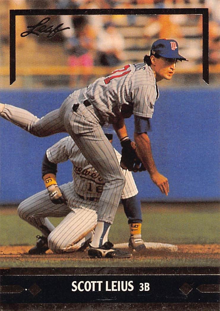 1991 Leaf - Gold Leaf Rookies Bonus Scott Leius #BC1