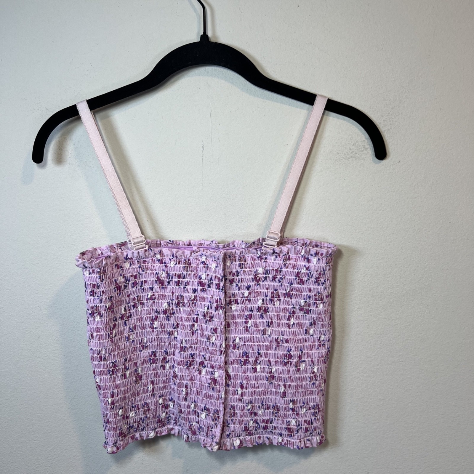 Expand-A-Band Breast Binder Lavender Floral Lined Post Surgical Dry Release  Med