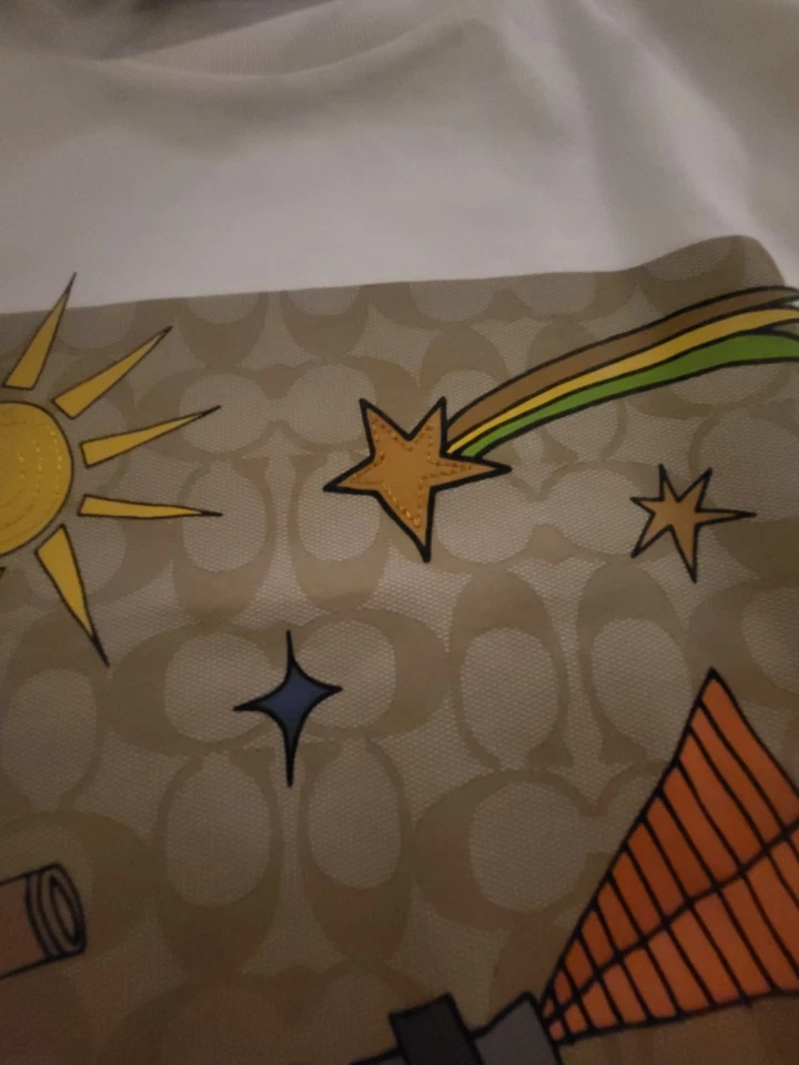 Camiseta Cuadrada XXL Coach X Observed By Us Signature NUEVA CON ETIQUETAS ¡RARA Diseño Auténtica! COACH Foto 4 de 4