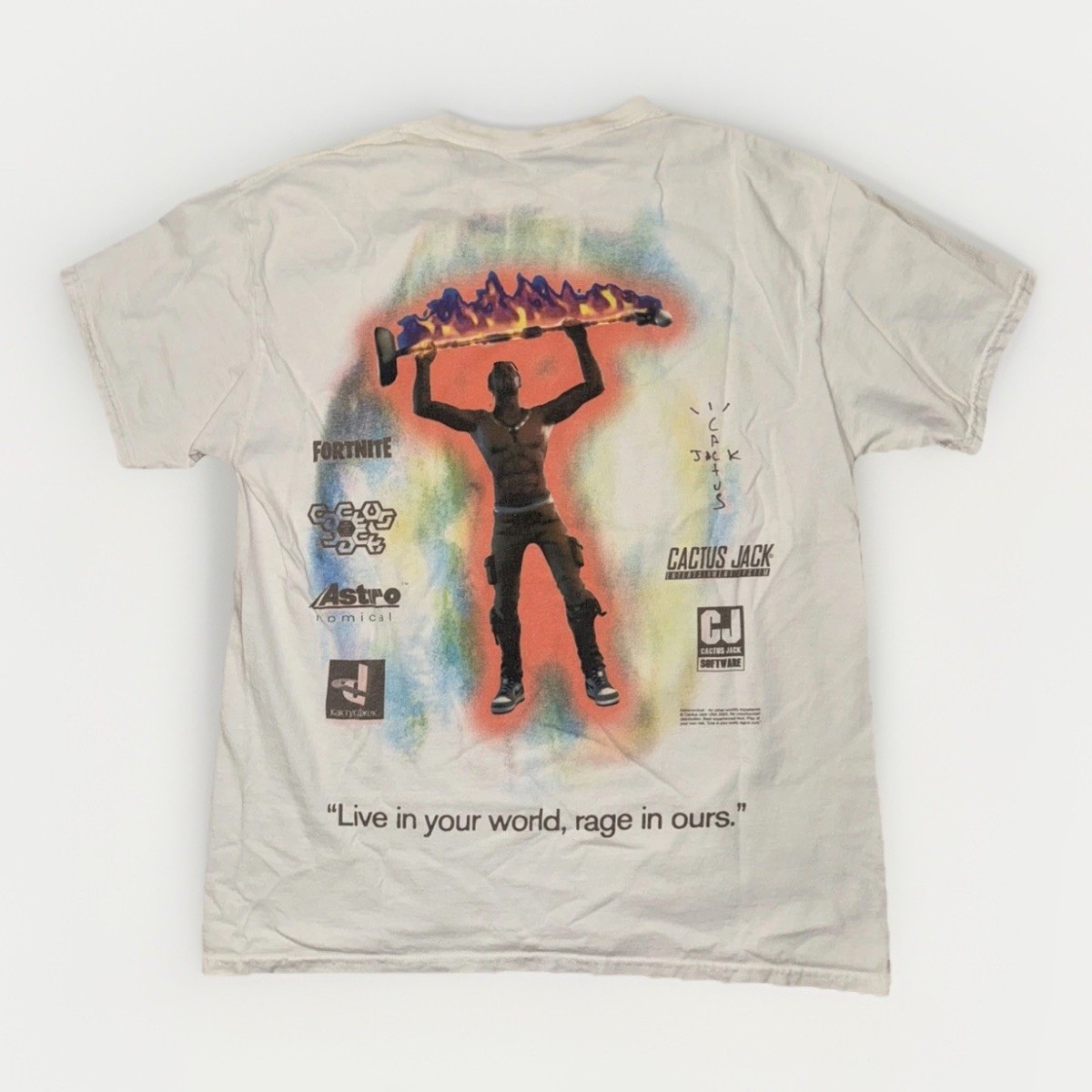 Travis Scott x Fortnite Cactus Jack Tour T-Shirt White Medium