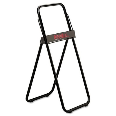 Portable Jumbo Roll Wiper Dispenser for Kimtech Wypall Towels Black Storage Rack