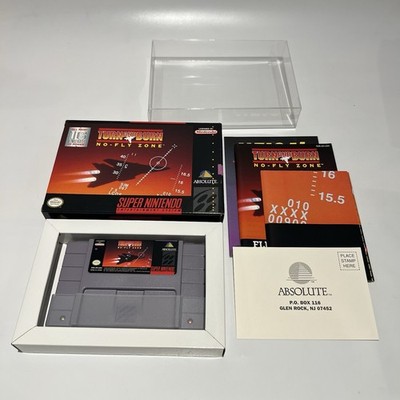 Turn and Burn: No-Fly Zone (Super Nintendo SNES, 1994) CIB Box w/ Poster Reg