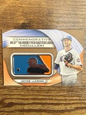 2022 Topps Series 1 - MLB Logo Medallion Commemorative Relics Jacob deGrom /75