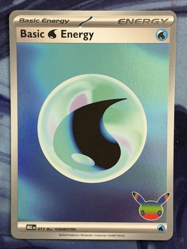 Basic Water Energy 011 30th Celebration Pokemon Futuristic Rare Foil NM TCG EN