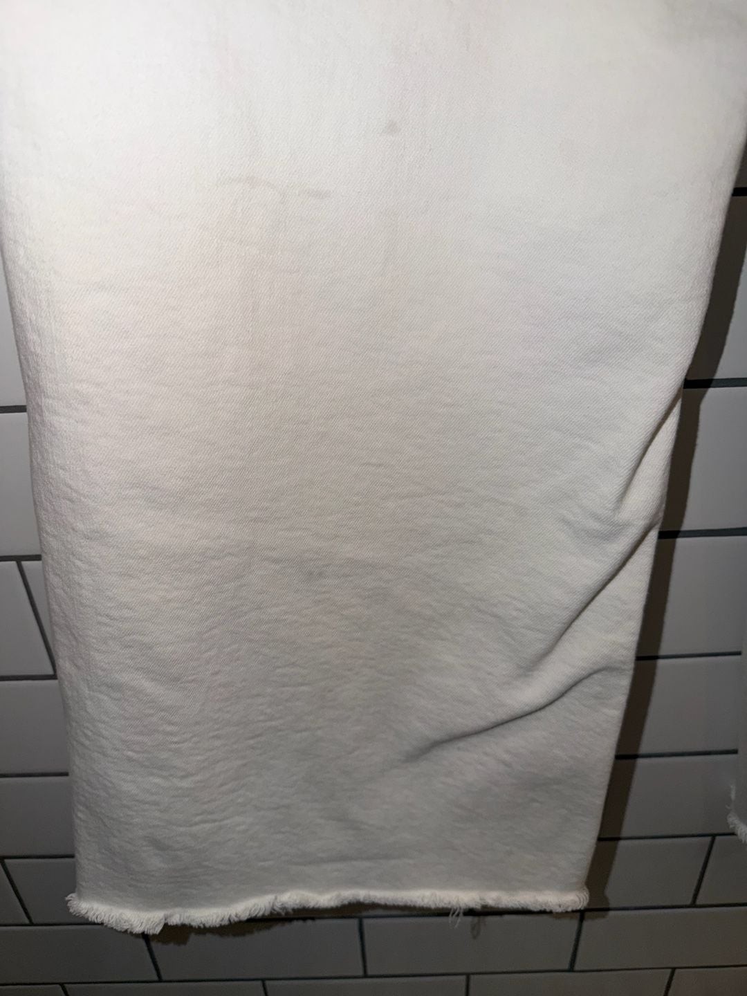 Zara The Marine Straight White Raw Hem Jeans, photo 7
