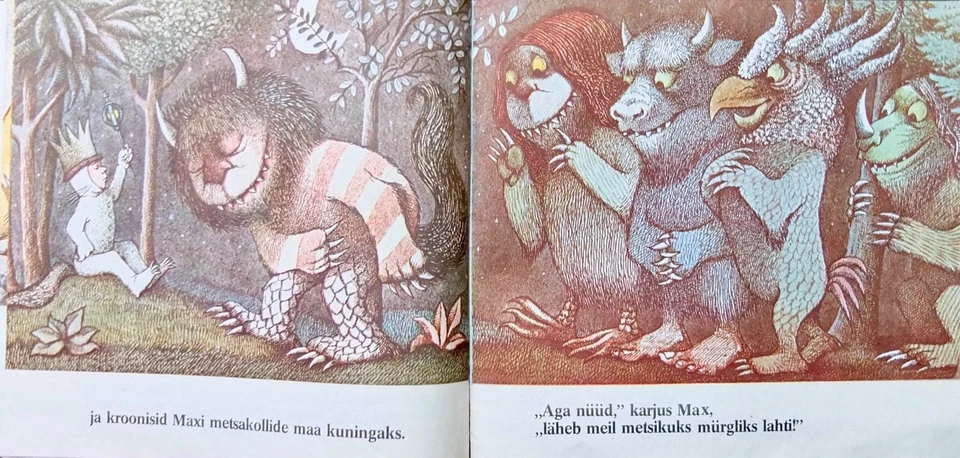 Maurice Sendak Where the Wild Things Are Soviet Estonia Kids Book 1st Edition - Image 4 of 4