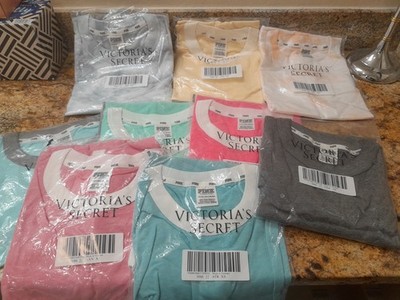 Victoria s Secret  T-Shirts 9 Assorted Colors Size XS New In Pkg. Style # 3686