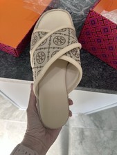 TORY BURCH MONOGRAM ESPADRILLE CRISSCROSS SLI...