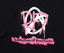Vintage 2000s RF7 Addictions & Heartache Punk Rock XL Shirt