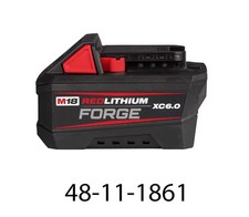 BRAND NEW Genuine MILWAUKEE M18 FORGE XC 6.0Ah Battery Pack 48-11-1861