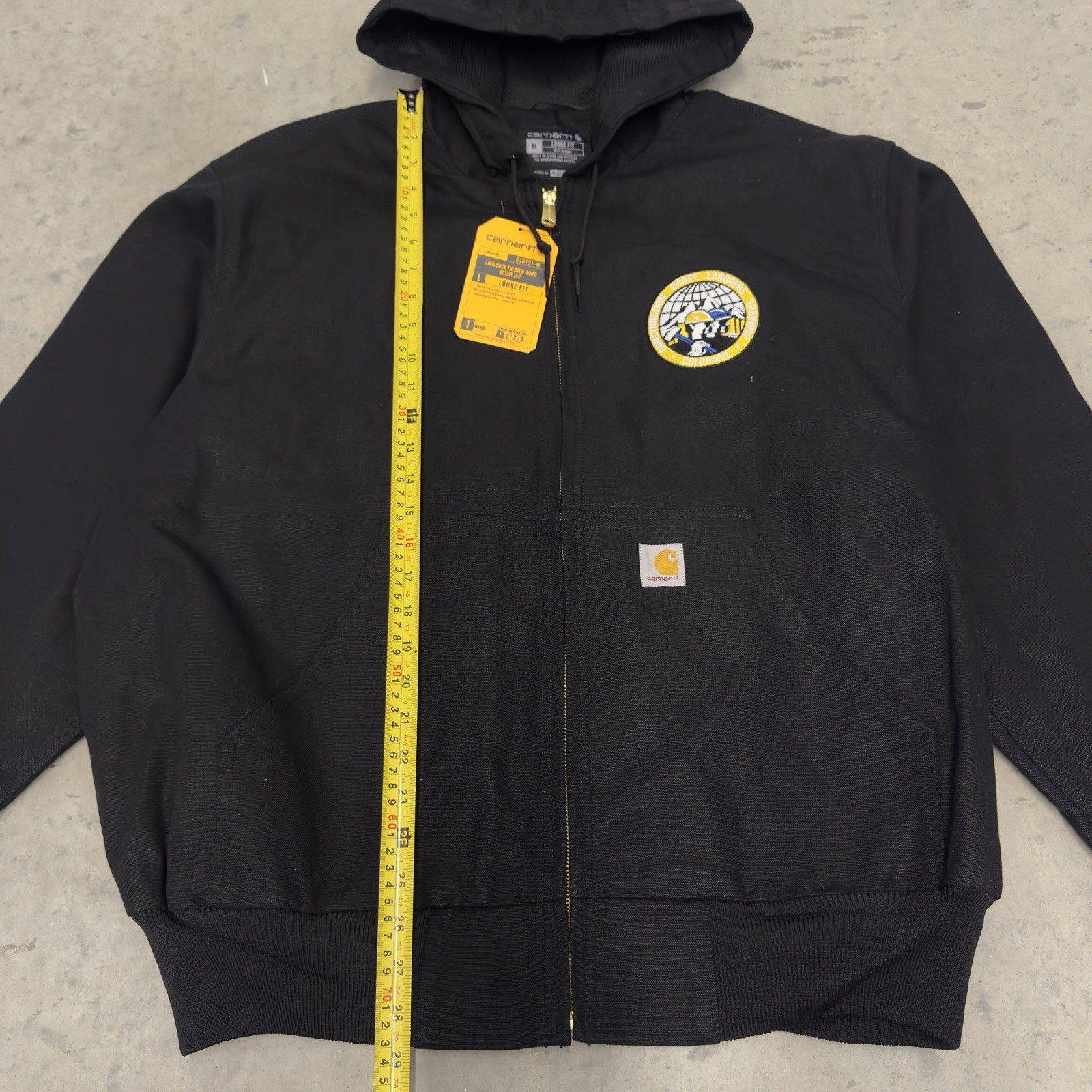 NWT Carhartt OJO131-M Firm Duck Thermal-Lined Active Jac Black XL image 6