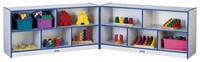 Jonti-craft Rainbow Accents® Folding 10 Compartment Shelving Unit With Trays Jonti-craft Rainbow Accents® Folding 10 Compartment Shelving Unit With Trays
