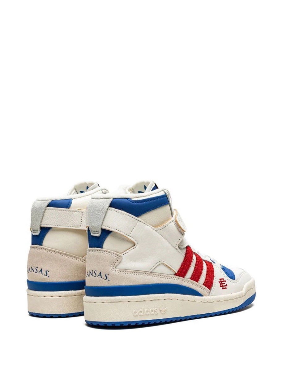 Adidas Forum 84 High Eric Emanuel Kansas Jayhawks‎ Sneakers Size 10.5 White adidas Forum 84 High Eric Emanuel Kansas Jayhawks Mens 11  main image 3