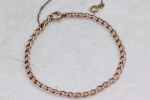 Vintage 14k Gold Charm Bracelet 14karat Size 7 1 2 Inch Long With Image Is Loading Vintage 14k Gold Charm Bracelet 14karat Size 7
