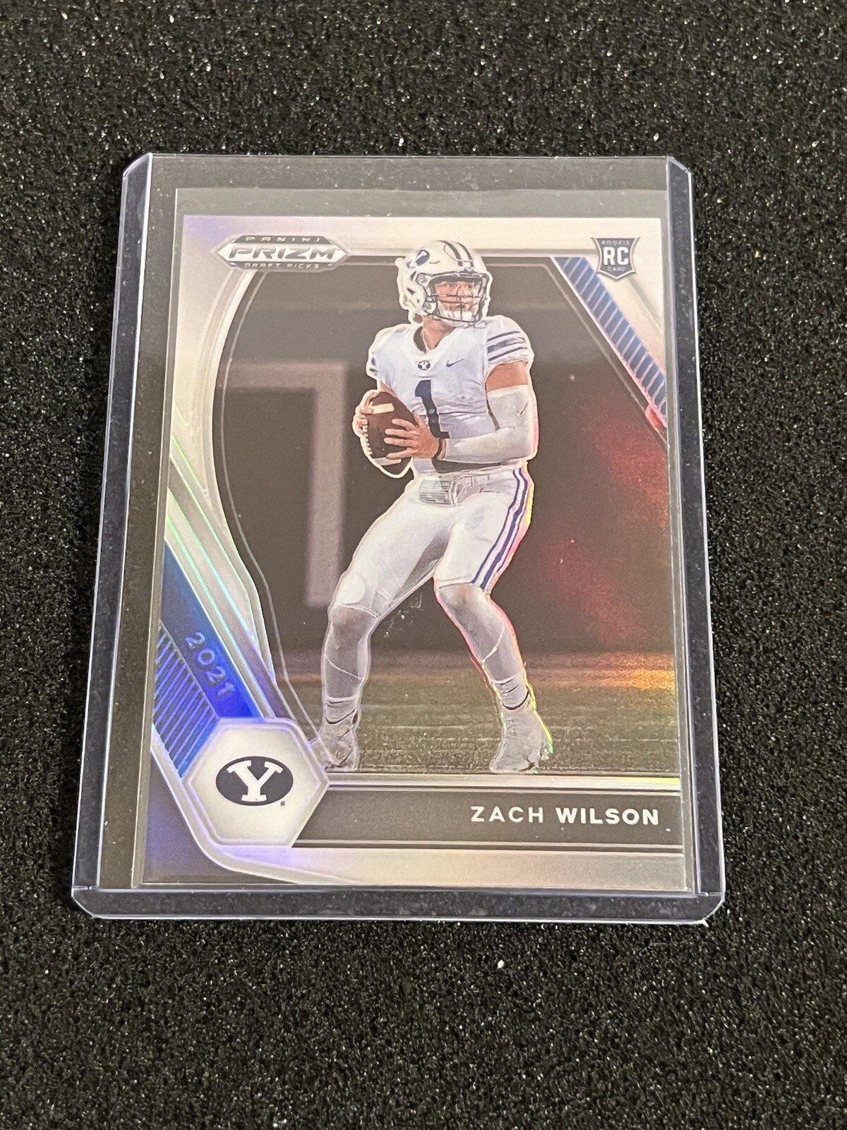 Zach Wilson 2021 Panini Prizm Draft Picks Silver Prizm Rookie Jets #105