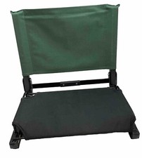 Stadium Chair Co 13  x 16.5  x 5    PAPA DAVE  Custom Fan Seat GREEN Foldable
