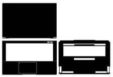 Carbon Vinyl Laptop Sticker Skin Decals for Intel NUC X15 15.6" 2022 Protection