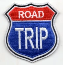 ROAD TRIP Iron On Patch Trips 
