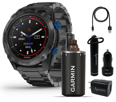 Garmin Descent Mk2i Descent T1 Bundle with Dive Computer and Power