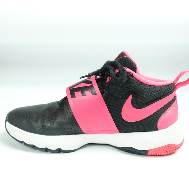 Youth Girls Black & Pink NIKE TEAM HUSTLE D8 881941-002 Sneakers Shoes Sz 6 Y | eBay