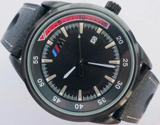 BMW M Power Motorsport Carbon Fiber GTR GTS Racing Sport Car Accessory Watch