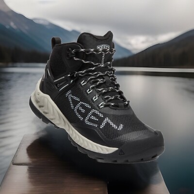 KEEN Women's NXIS EVO Waterproof Mid Hiking Boots - Black/Blue