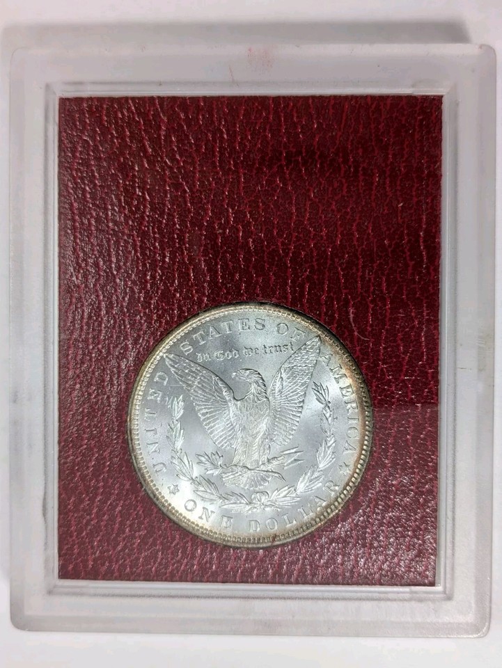 1896P Silver Dollar Redfield Collection MS Red Paramount Holder