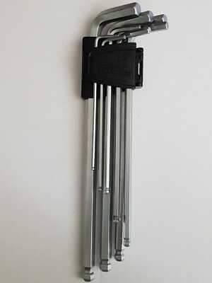 POWERFIX EXTRA LONG BALL END HEX KEYS 8 PIECE SET 
