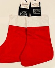 CHRISTMAS SET 2 RED SOTCKINGS & 2 "SO YOU DONT GET COLD FEET" BLACK SOCKS