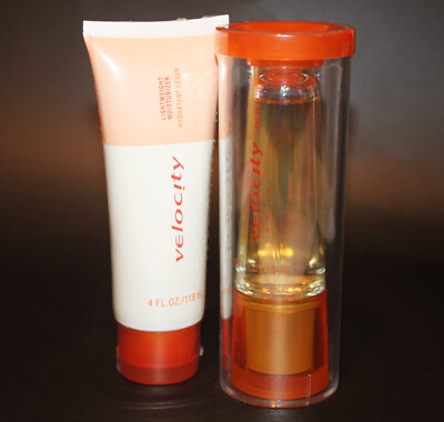 MARY KAY Velocity Perfume & Lightweight Moisturizer 4 & 1.7 fl. oz. Set of 2 NEW