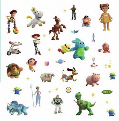 Toy Story 4 Wall Stickers 38 Decals Disney Buzz Woody Jessie
