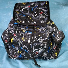 Peanuts X Lesportsac Voyager Backpack Chalkboard Snoopy Woodstock New Nwot
