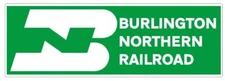 Burlington Northern Railway Railroad Train Sticker Decal