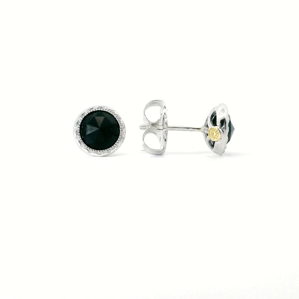 Aretes Tacori de plata de ónix negro Foto 2 de 3