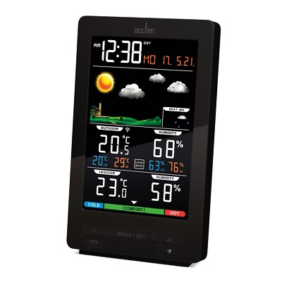 Acctim LCD Digitale Wetterstation Uhr - Temperatur & Luftfeuchtigkeit Ermir 16177