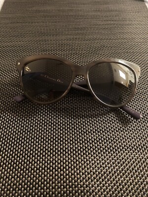 Christian Dior   Les Marquises   Purple Brown Cat Eye Sunglasses