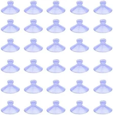 100Pcs Mini Clear Plastic Suction Cups without Hooks (30Mm)