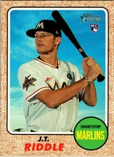  2017 Topps Heritage Rookie J.T. Riddle RC