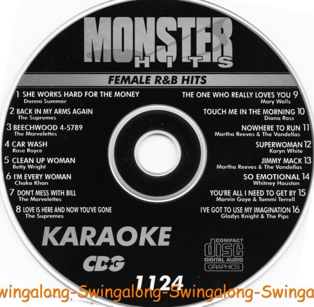 FEMALE R&B MONSTER HITS KARAOKE CD+G VOL-1124 NEW In White Sleeve FEMALE R&B MONSTER HITS KARAOKE CD+G VOL-1124 NEW In White Sleeve