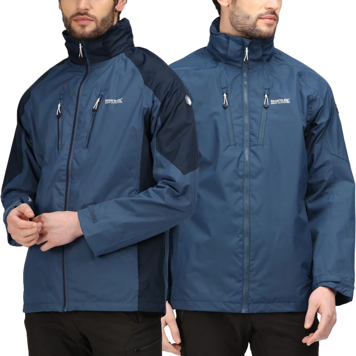 Regatta Mens Calderdale IV Waterproof Shell Hooded Walking Hiking Jacket |  eBay