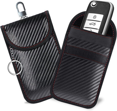 Faraday Bag for Key Fob, Car RFID Key Fob Holder, Car RFID Signal Blocking Key F