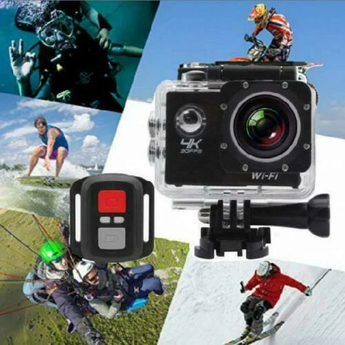TELECAMERA Go PRO 4K SPORT WIFI ACTION ULTRA HD 16MP VIDEOCAMERA SUBACQUEA 170° - Immagine 2 di 4