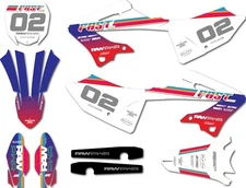 Custom Graphics, decal kit for Yamaha YZ 125 2022 - 2024 Mischief style stickers