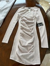 NEW Express Tan/Beige Bodycon Dress Size XS