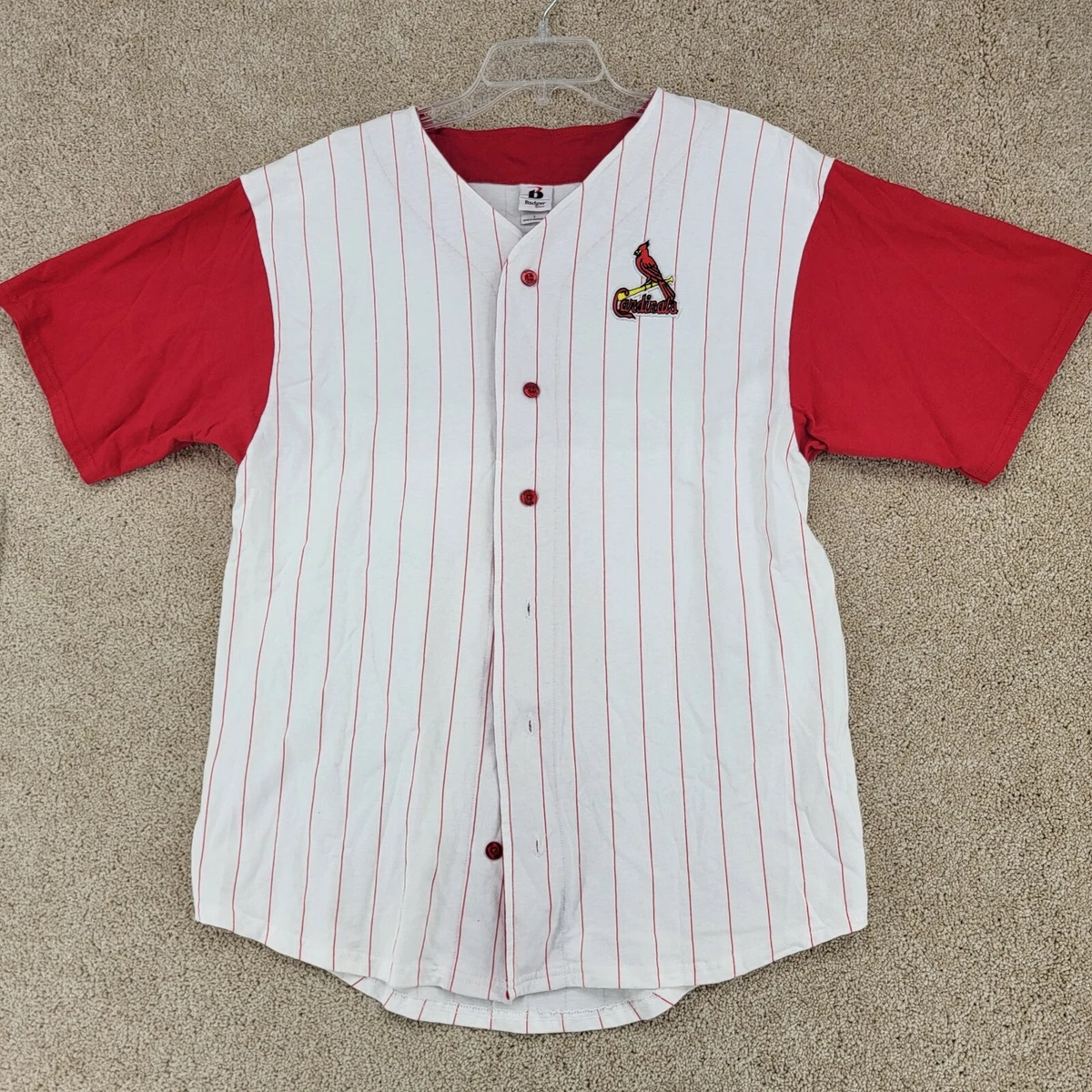 MLB St. Louis Cardinals Men's Short Sleeve V-Neck Jersey - M