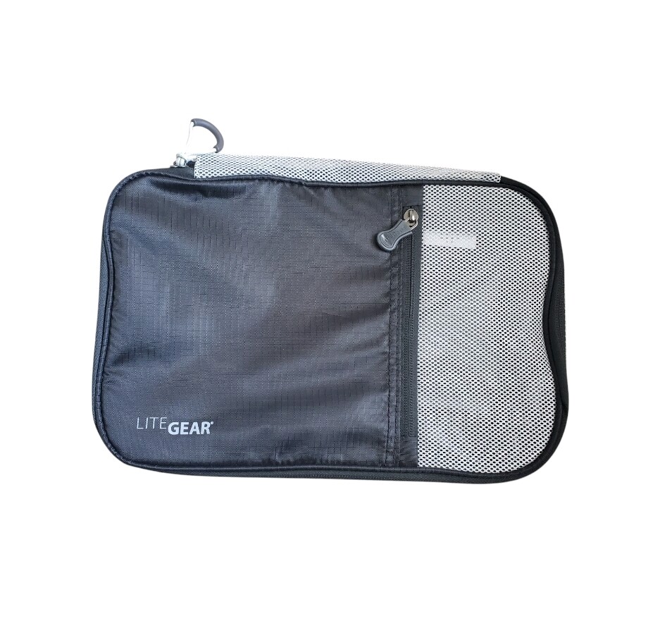 Lite Gear Bag Kompressor Kube Small Black Travel Zip Storage Packable Carry NWOT